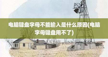 电脑键盘字母不能输入是什么原因(电脑字母键盘用不了)