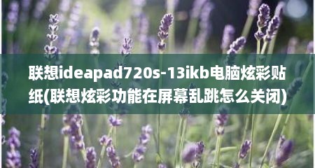 联想ideapad720s-13ikb电脑炫彩贴纸(联想炫彩功能在屏幕乱跳怎么关闭)