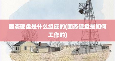固态硬盘是什么组成的(固态硬盘是如何工作的)