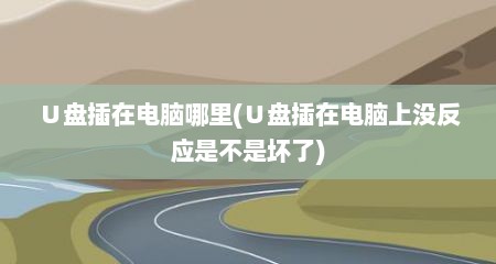 ∪盘插在电脑哪里(∪盘插在电脑上没反应是不是坏了)