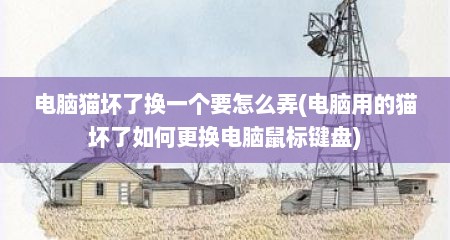 电脑猫坏了换一个要怎么弄(电脑用的猫坏了如何更换电脑鼠标键盘)