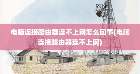 电脑连接路由器连不上网怎么回事(电脑连接路由器连不上网)