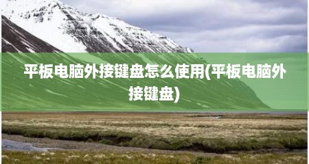 平板电脑外接键盘怎么使用(平板电脑外接键盘)