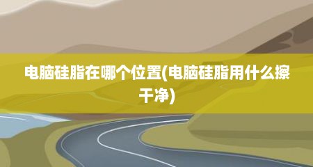 电脑硅脂在哪个位置(电脑硅脂用什么擦干净)