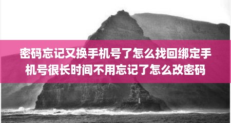 密码忘记又换手机号了怎么找回绑定手机号很长时间不用忘记了怎么改密码