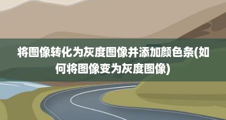 将图像转化为灰度图像并添加颜色条(如何将图像变为灰度图像)