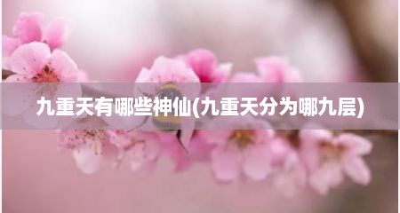 九重天有哪些神仙(九重天分为哪九层)