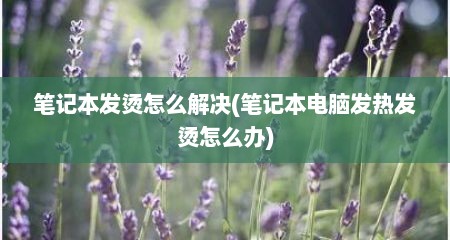 笔记本发烫怎么解决(笔记本电脑发热发烫怎么办)