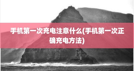 手机第一次充电注意什么(手机第一次正确充电方法)