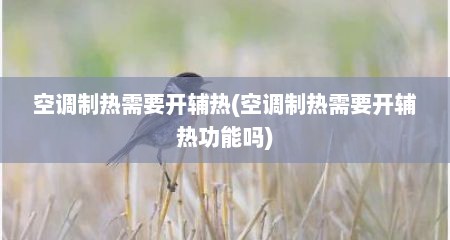 空调制热需要开辅热(空调制热需要开辅热功能吗)