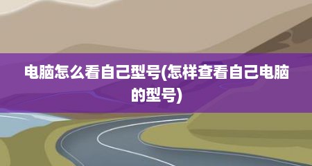 电脑怎么看自己型号(怎样查看自己电脑的型号)