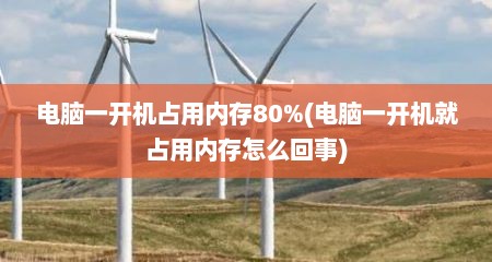 电脑一开机占用内存80%(电脑一开机就占用内存怎么回事)