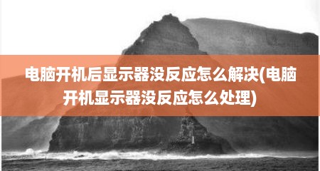 电脑开机后显示器没反应怎么解决(电脑开机显示器没反应怎么处理)