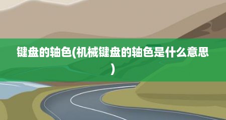 键盘的轴色(机械键盘的轴色是什么意思)