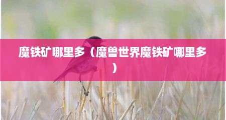 魔铁矿哪里多（魔兽世界魔铁矿哪里多）