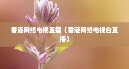 香港网络电视直播（香港网络电视台直播）