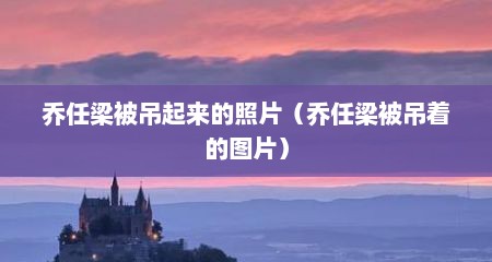乔任梁被吊起来的照片（乔任梁被吊着的图片）