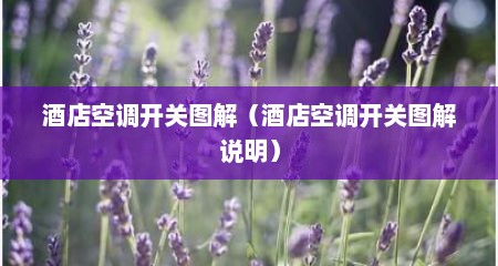 酒店空调开关图解（酒店空调开关图解说明）