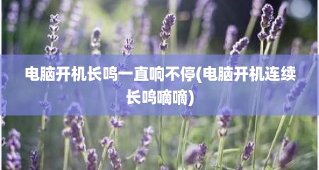 电脑开机长鸣一直响不停(电脑开机连续长鸣嘀嘀)