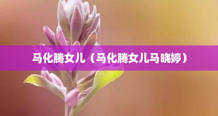 马化腾女儿（马化腾女儿马晓婷）