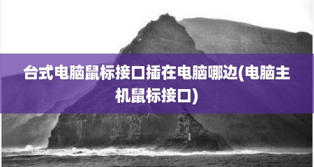 台式电脑鼠标接口插在电脑哪边(电脑主机鼠标接口)