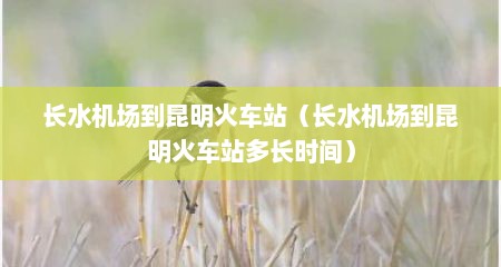 长水机场到昆明火车站（长水机场到昆明火车站多长时间）