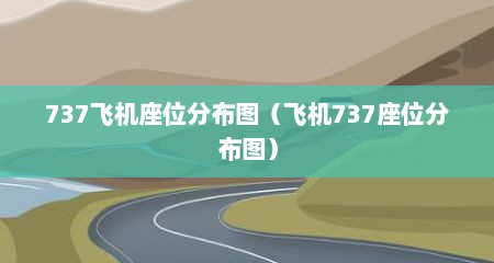 737飞机座位分布图（飞机737座位分布图）