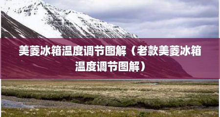 美菱冰箱温度调节图解（老款美菱冰箱温度调节图解）