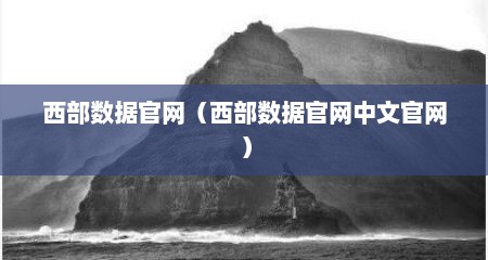 西部数据官网（西部数据官网中文官网）