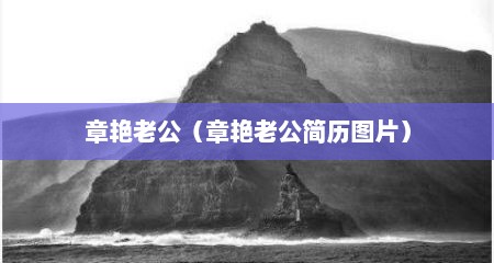 章艳老公（章艳老公简历图片）