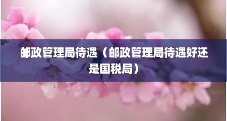 邮政管理局待遇（邮政管理局待遇好还是国税局）