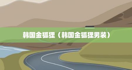 韩国金狐狸（韩国金狐狸男装）
