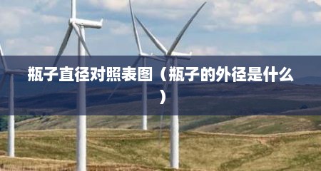 瓶子直径对照表图（瓶子的外径是什么）
