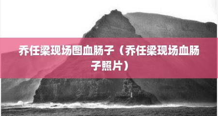 乔任梁现场图血肠子（乔任梁现场血肠子照片）