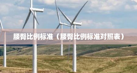 腰臀比例标准（腰臀比例标准对照表）