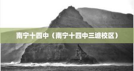 南宁十四中（南宁十四中三塘校区）