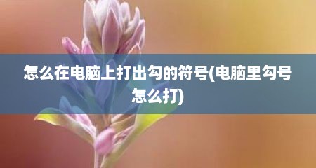 怎么在电脑上打出勾的符号(电脑里勾号怎么打)