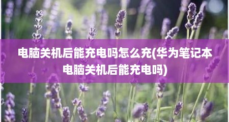 电脑关机后能充电吗怎么充(华为笔记本电脑关机后能充电吗)