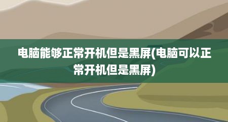 电脑能够正常开机但是黑屏(电脑可以正常开机但是黑屏)
