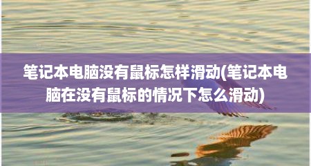 笔记本电脑没有鼠标怎样滑动(笔记本电脑在没有鼠标的情况下怎么滑动)