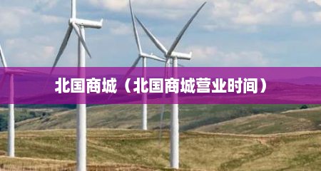 北国商城（北国商城营业时间）