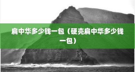扁中华多少钱一包（硬壳扁中华多少钱一包）