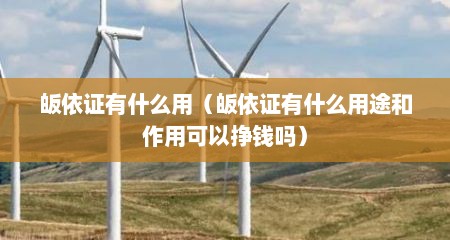 皈依证有什么用（皈依证有什么用途和作用可以挣钱吗）