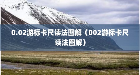 0.02游标卡尺读法图解（002游标卡尺读法图解）