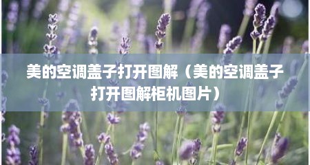 美的空调盖子打开图解（美的空调盖子打开图解柜机图片）