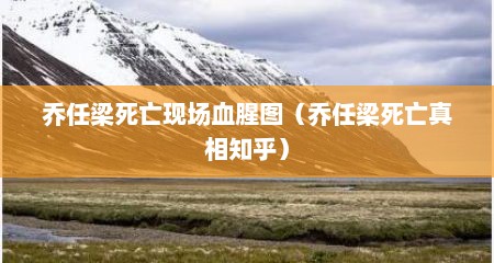 乔任梁死亡现场血腥图（乔任梁死亡真相知乎）