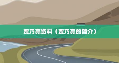贾乃亮资料（贾乃亮的简介）