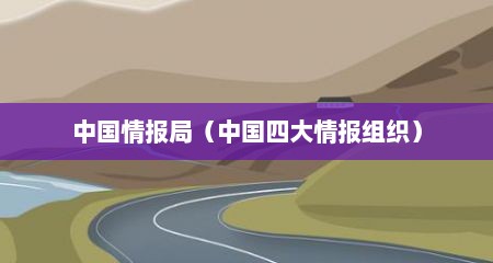 中国情报局（中国四大情报组织）