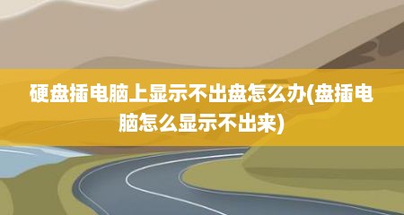 硬盘插电脑上显示不出盘怎么办(盘插电脑怎么显示不出来)