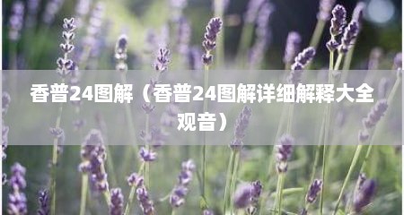 香普24图解（香普24图解详细解释大全观音）